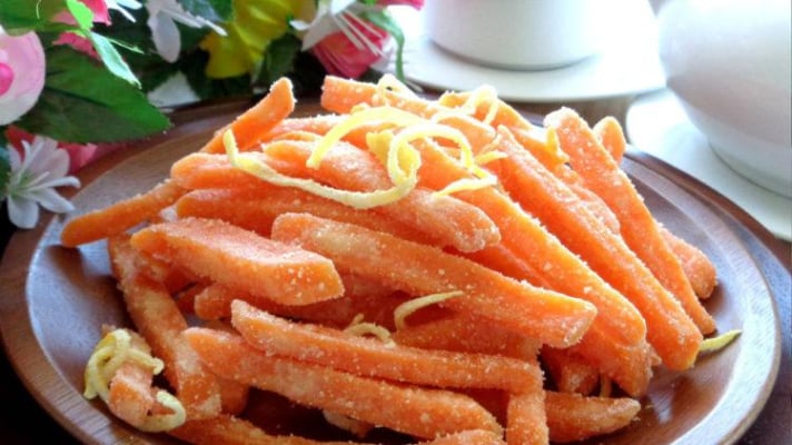 Cách làm mứt khoai lang vàng ươm đón Tết • Hello Bacsi