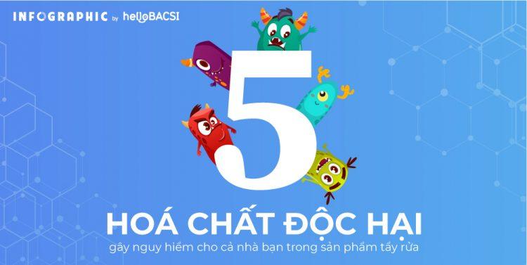 5 hóa chất độc hại gây nguy hiểm cho cả nhà bạn trong sản phẩm tẩy rửa