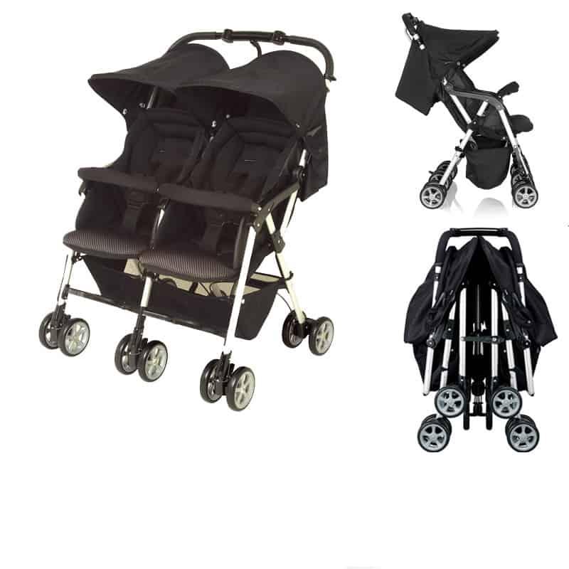 Combi Spazio Duo: Xe đẩy cho bé sinh đôi