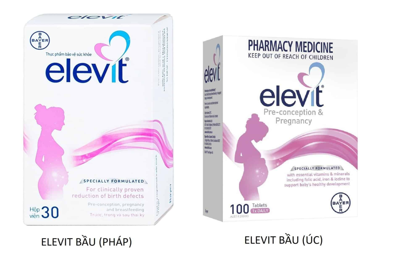 Review viên uống Elevit bầu bổ sung vitamin tổng hợp cho bà bầu