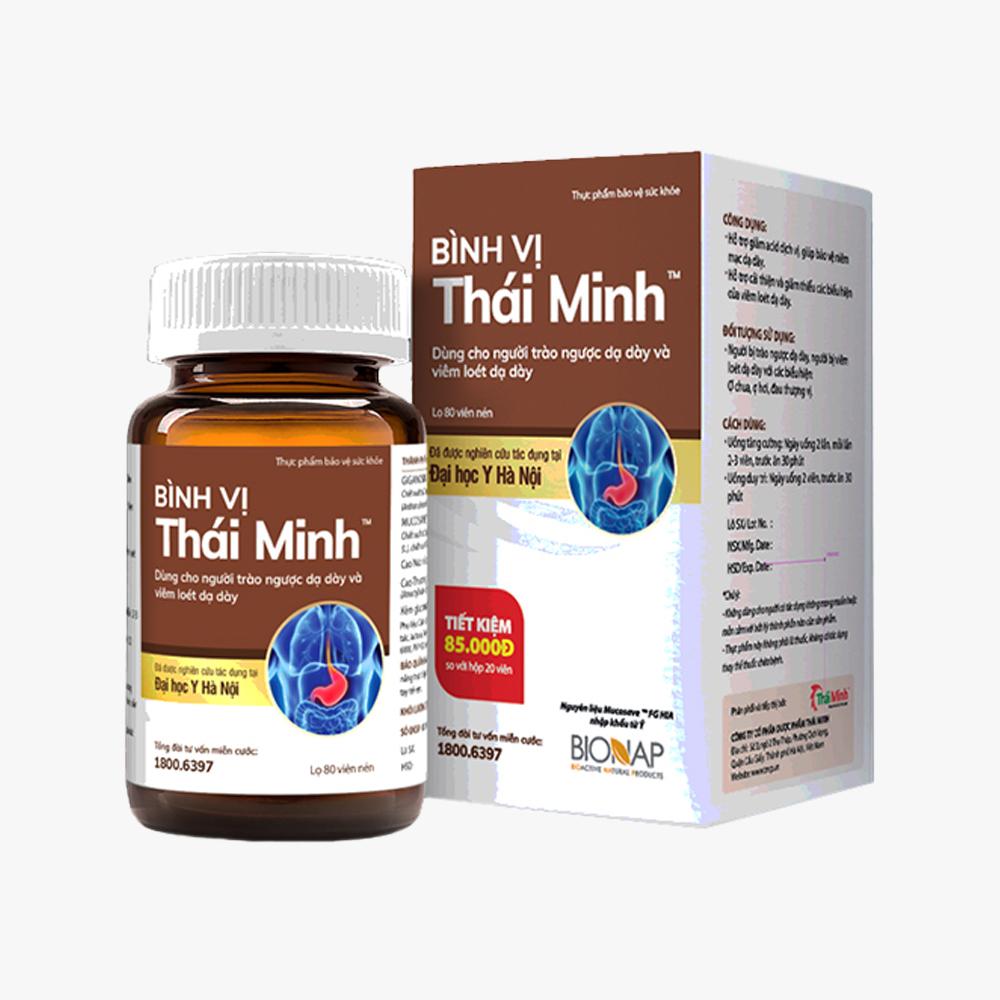 Bình Vị Thái Minh giảm viêm và loét dạ dày tá tràng