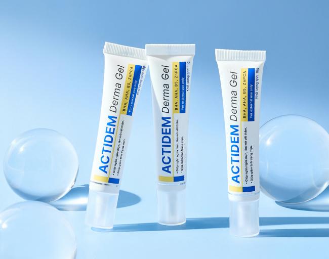 Actidem Derma Gel - Gel giảm mụn, mờ thâm, chăm da khỏe đẹp