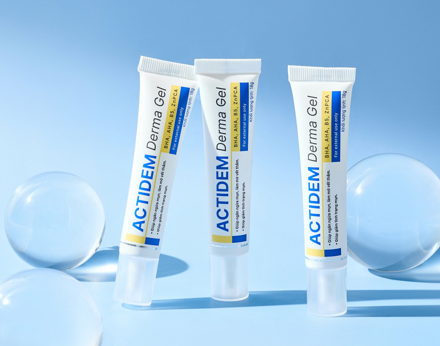 Actidem Derma Gel - Gel giảm mụn, mờ thâm, chăm da khỏe đẹp