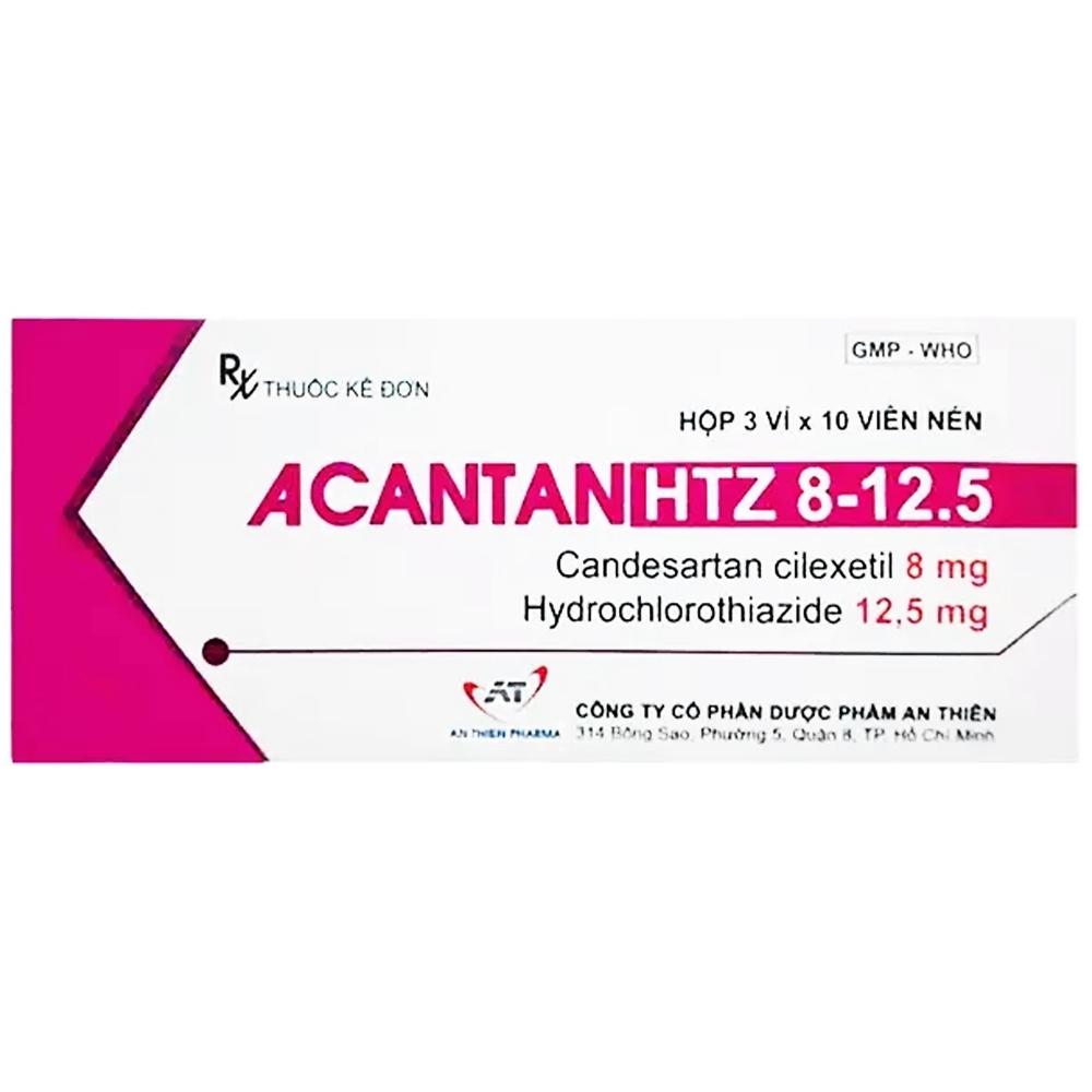 Acantan Htz 8-12.5: Chỉ định, liều dùng, cách dùng, lưu ý khi sử dụng