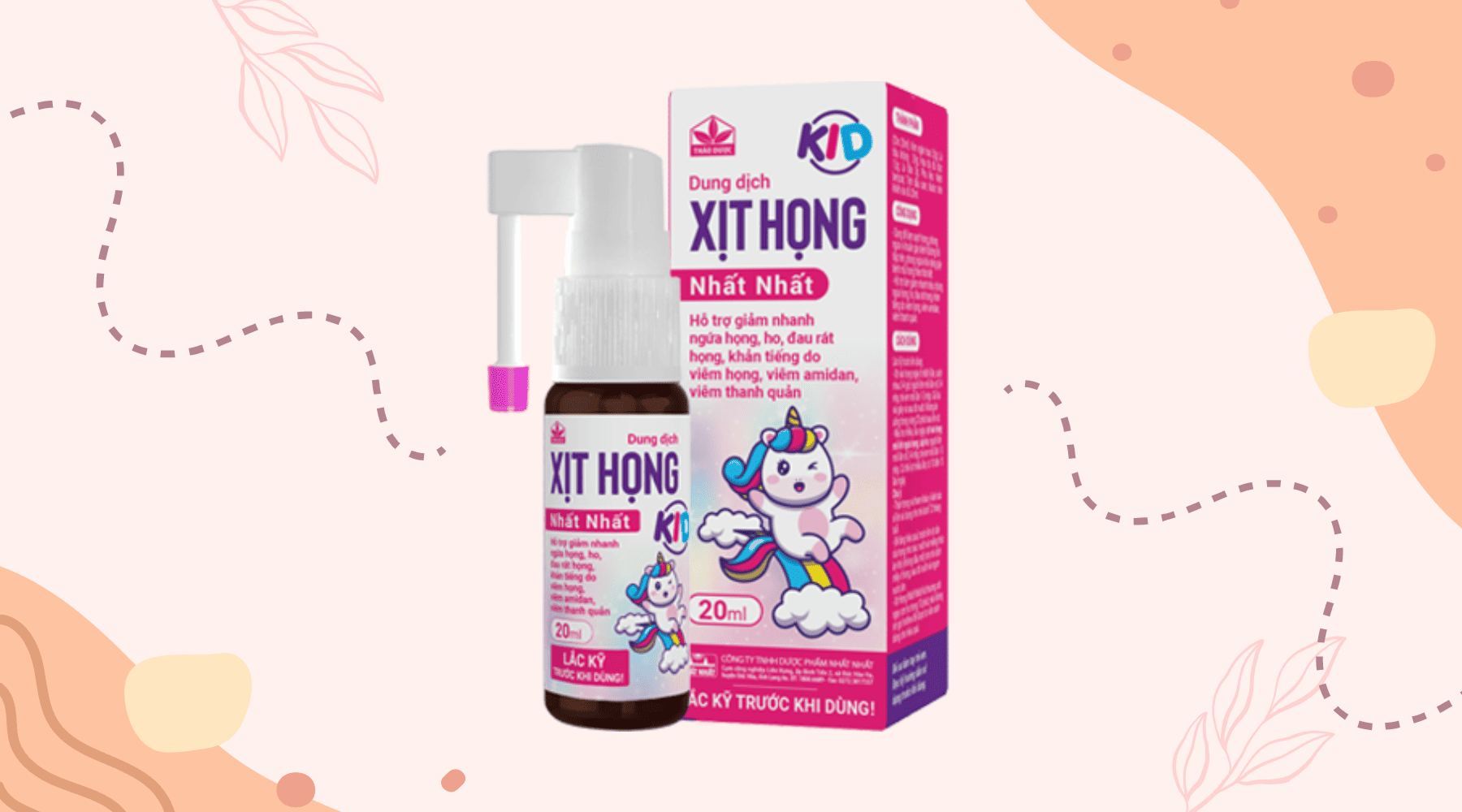 Xịt họng Nhất Nhất Kid dành cho trẻ em