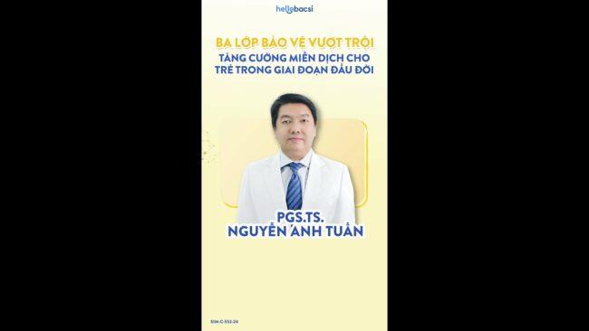 Ba lớp bảo vệ vượt trội tăng cường miễn dịch cho trẻ trong giai đoạn đầu đời-PGS.TS. Nguyễn Anh Tuấn