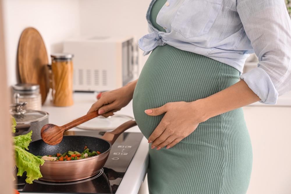 mẹ nghi tăng cân do sữa bầu