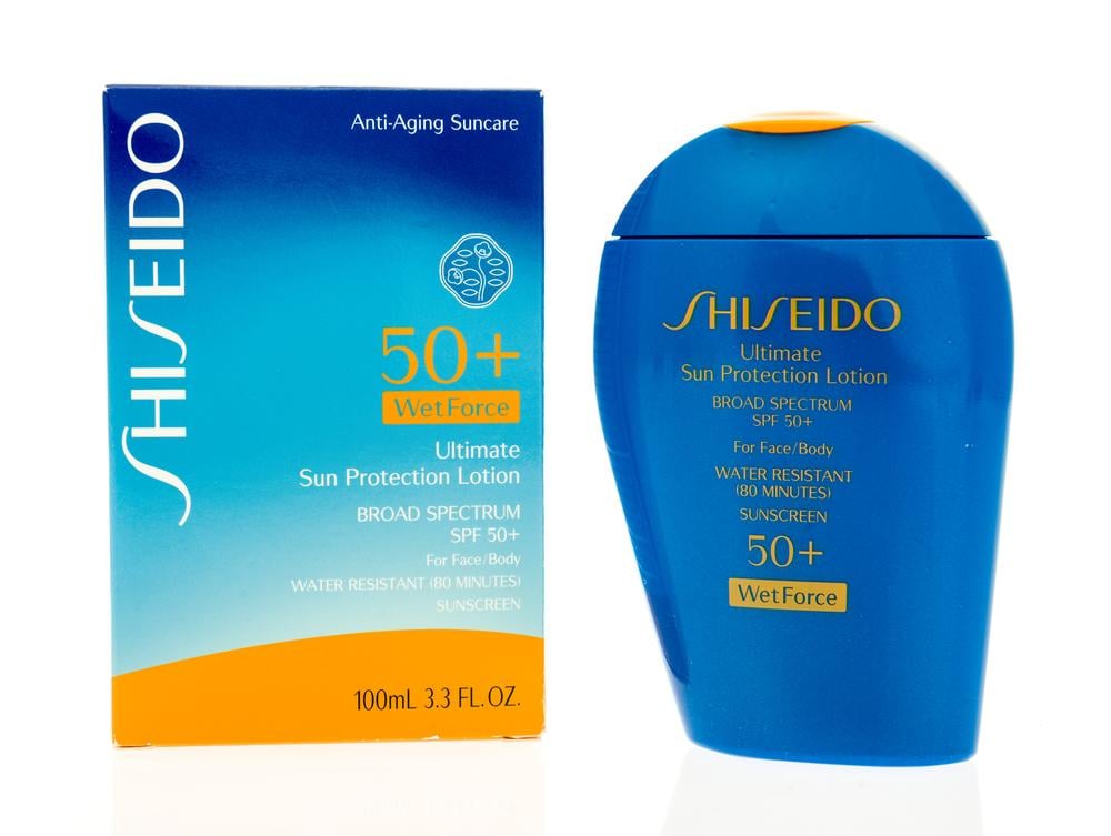 Kem chống nắng body shiseido