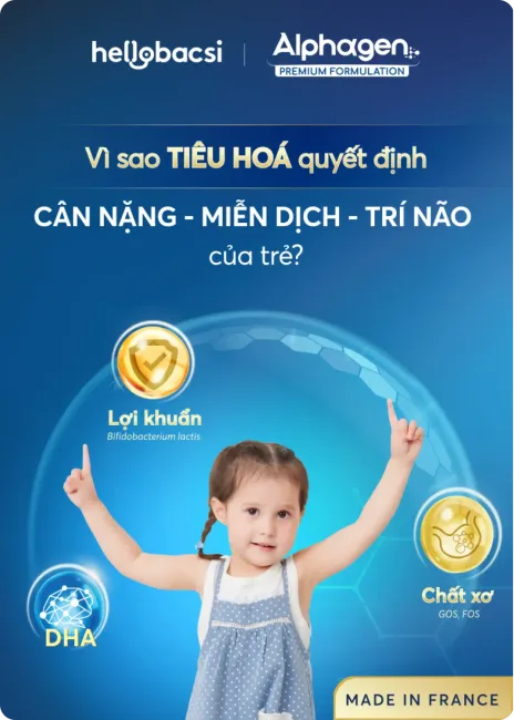 Vì sao tiêu hoá quyết định cân nặng, miễn dịch, trí não của trẻ