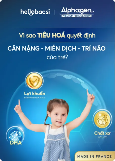 Vì sao tiêu hoá quyết định cân nặng, miễn dịch, trí não của trẻ
