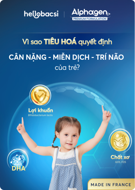 Vì sao tiêu hoá quyết định cân nặng, miễn dịch, trí não của trẻ