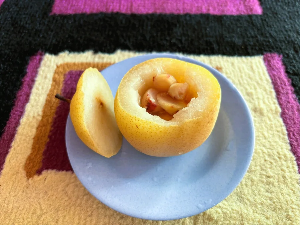 nước lê táo đỏ gừng