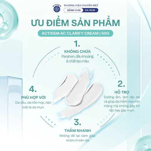 Kem dưỡng cho da dầu mụn