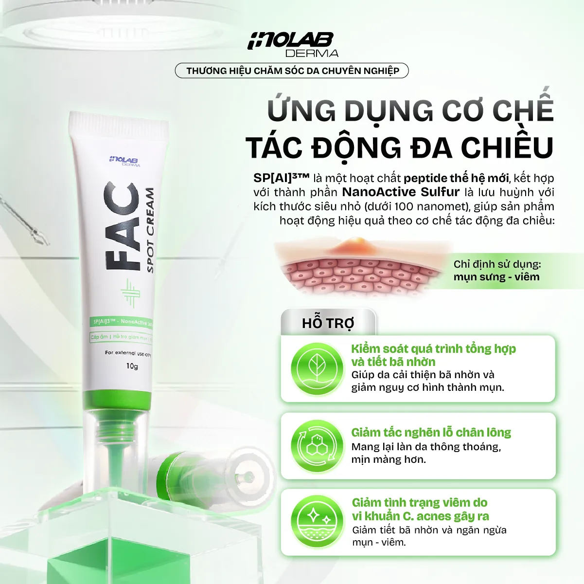 kem chấm mụn derma