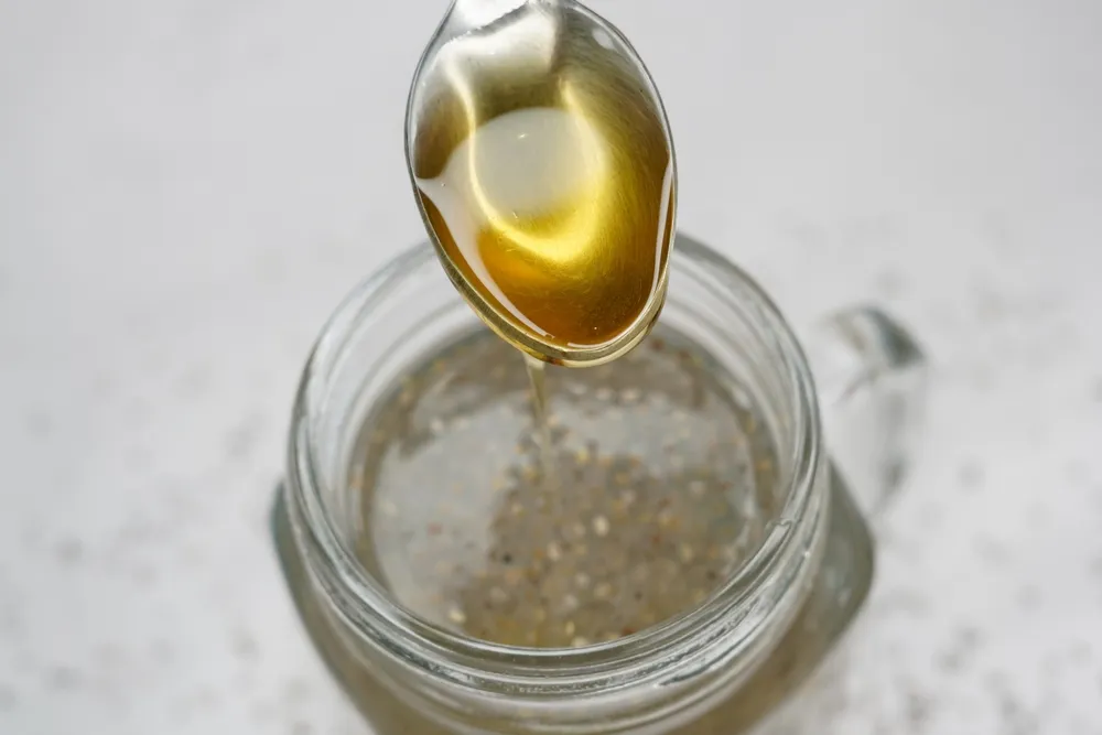 nước nha đam hạt chia với mật ong